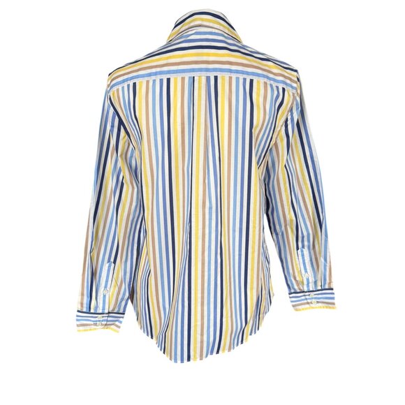 Talbots PS multicolored striped collared long sleeve button down shirt - Picture 4 of 9